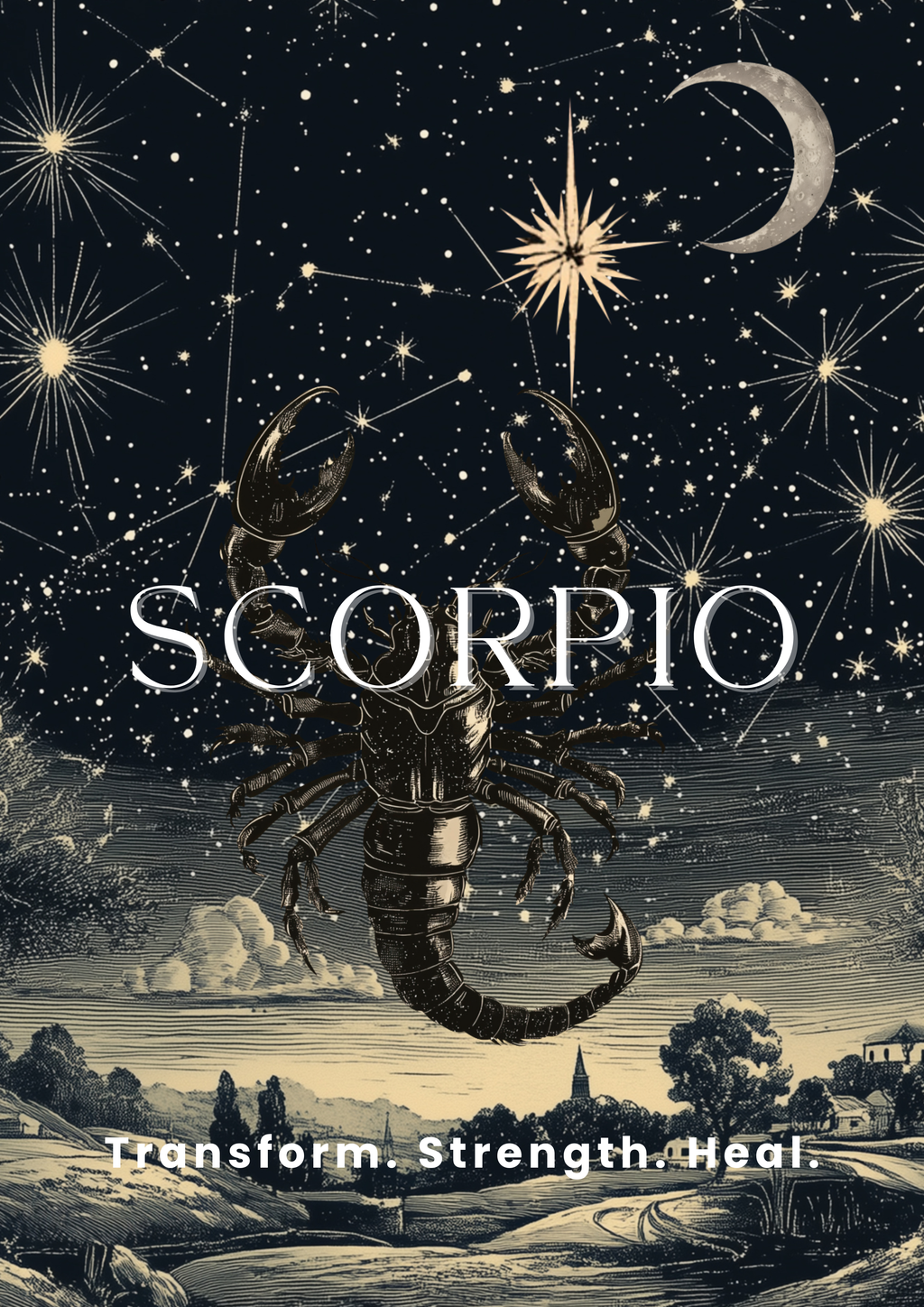Scorpio Zodiac Fine Art Poster