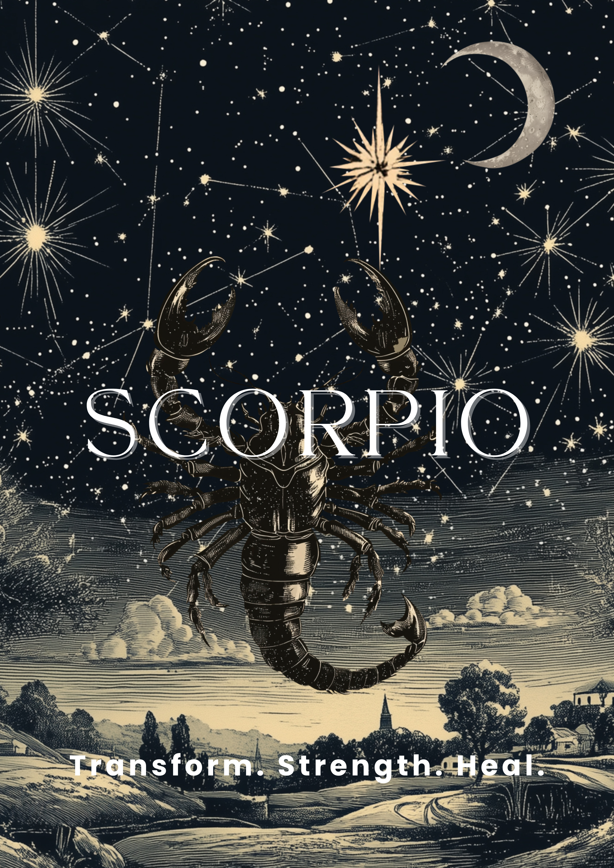 Scorpio Zodiac Fine Art Poster