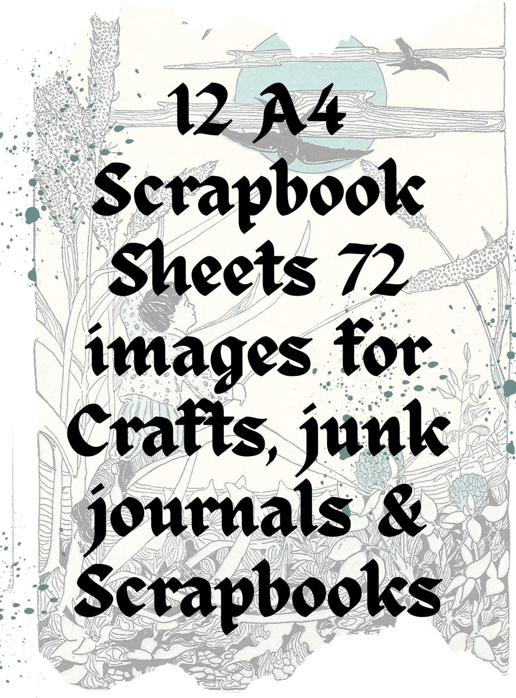 Scrapbook Images Vintage Illustrations Children Playing