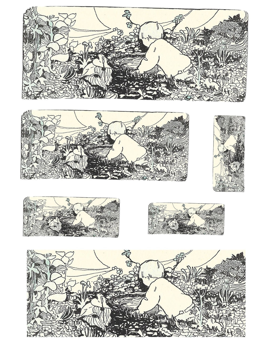 Scrapbook Images Vintage Illustrations Children Playing