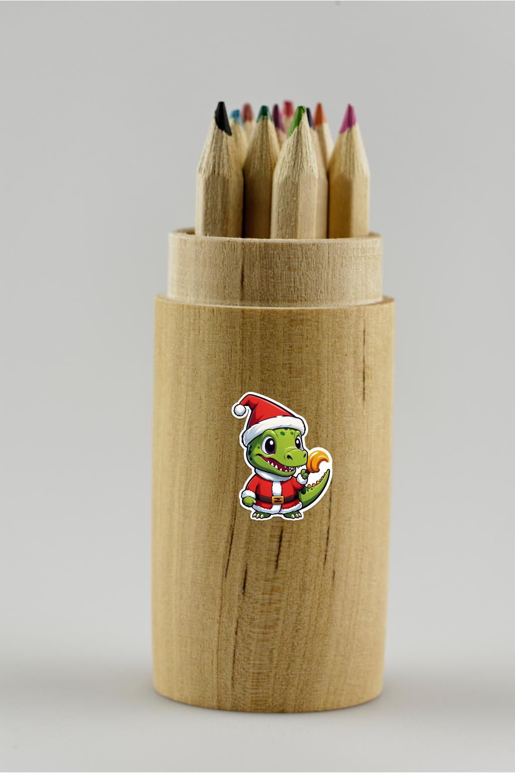 Cute Christmas Dino Sticker Pack of 10