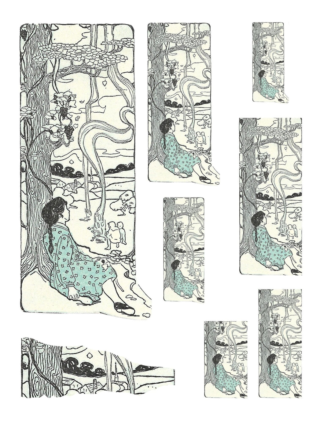 Scrapbook Images Vintage Illustrations Children Playing