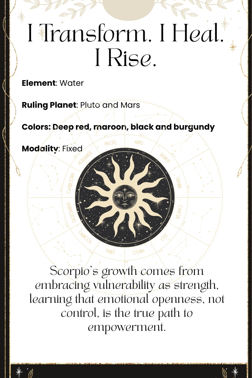 Scorpio Zodiac Sign Bullet Style Journal