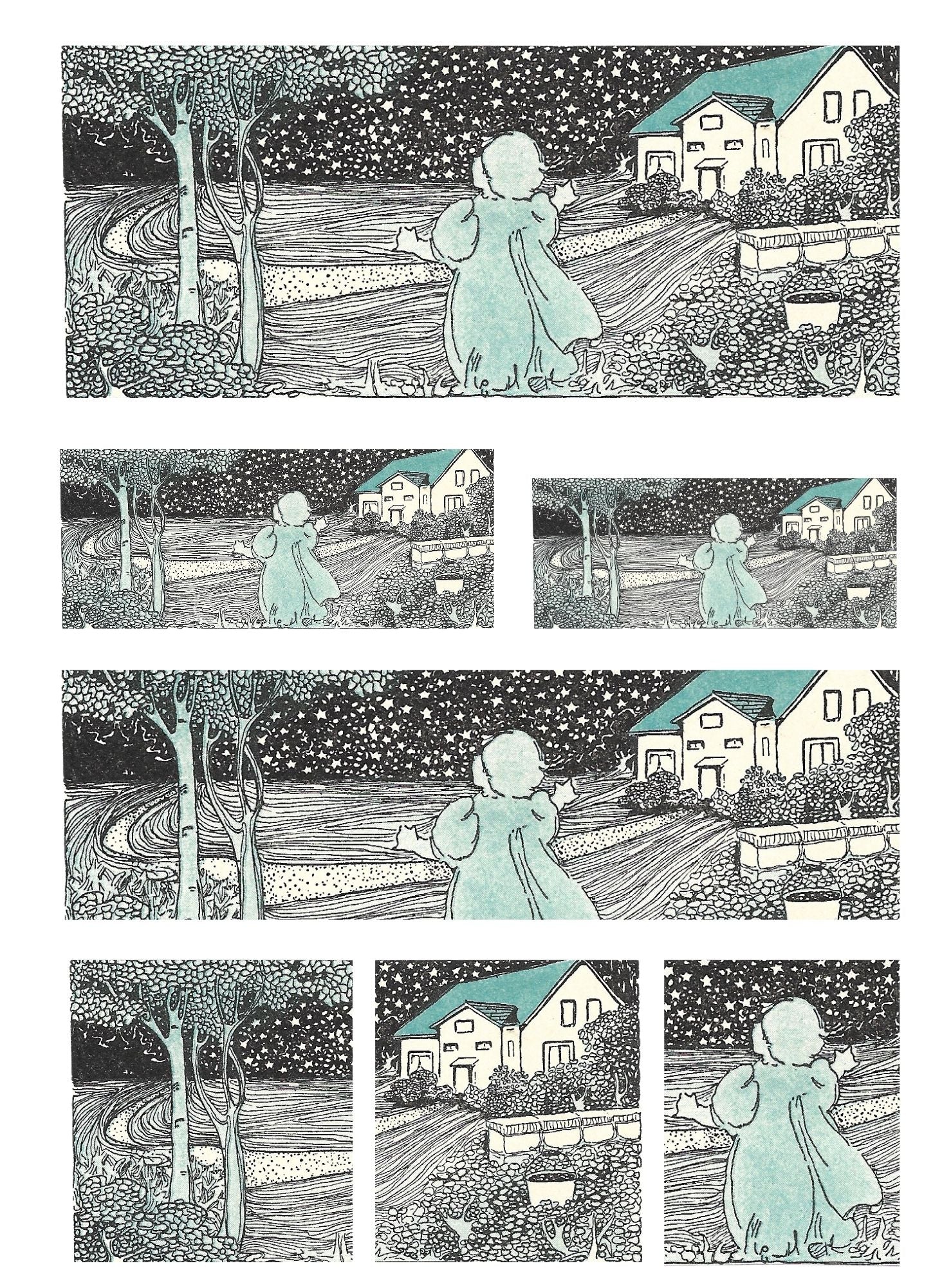 Scrapbook Images Vintage Illustrations Children Playing