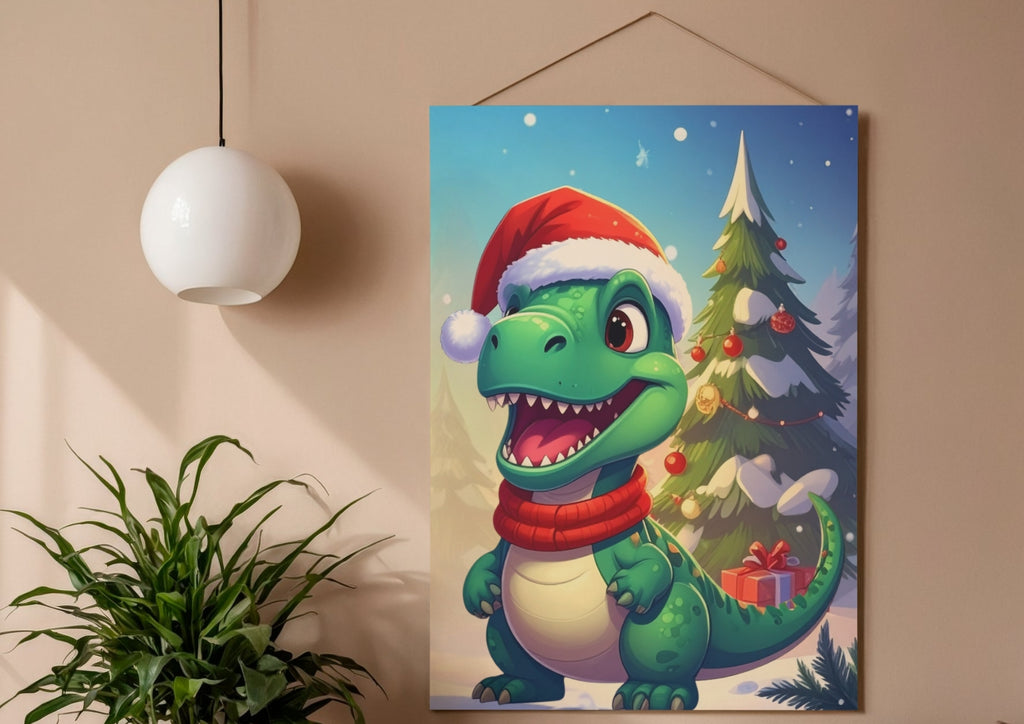 Dinosaur Poster 10" x 15" Ready to Frame