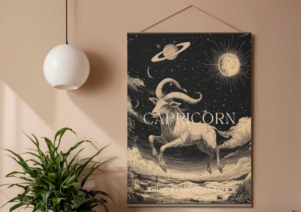 Capricorn Zodiac Fine Art Poster