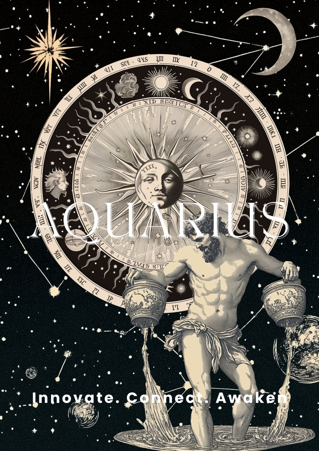 Aquarius Zodiac Fine Art Poster