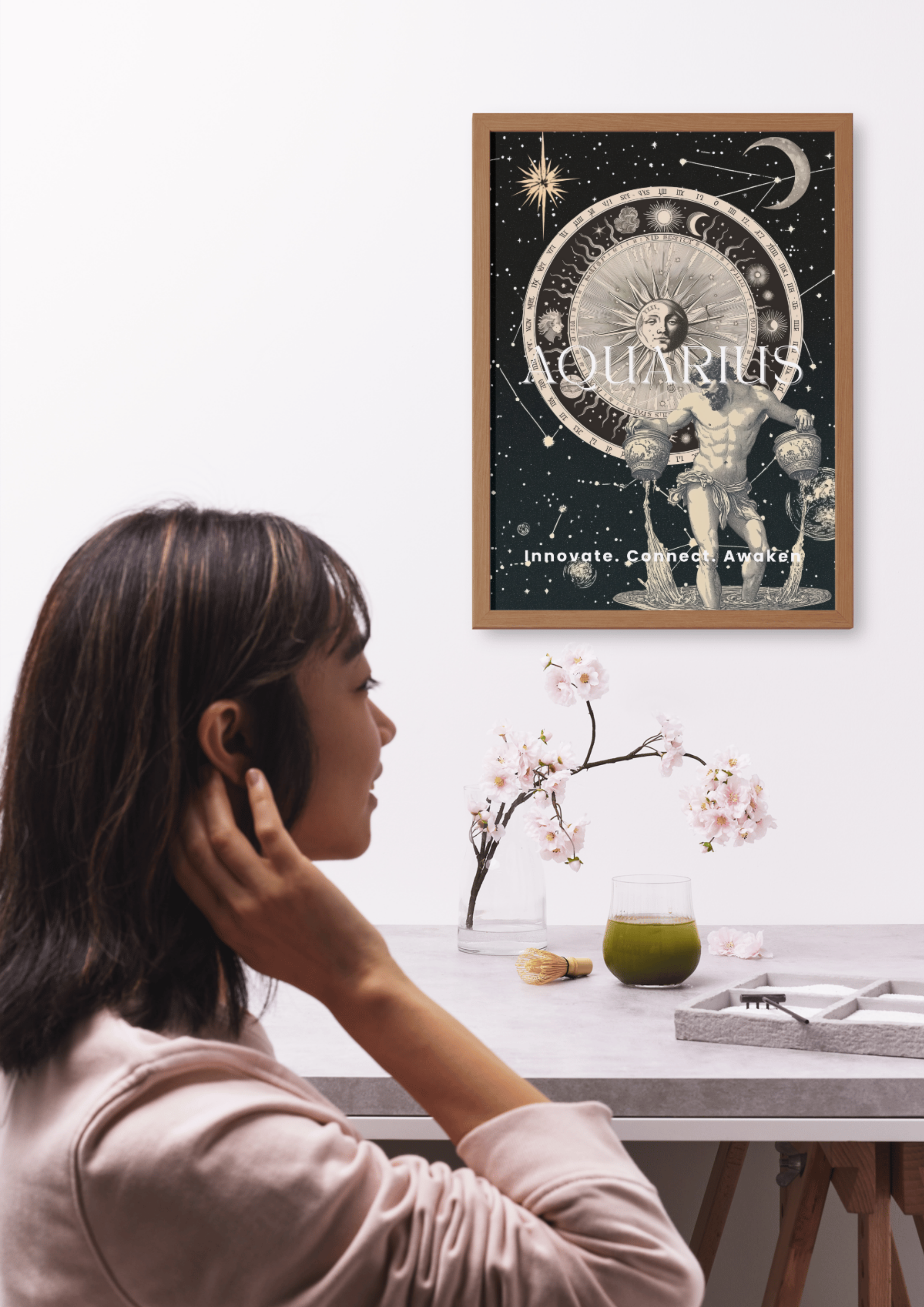 Aquarius Zodiac Fine Art Poster