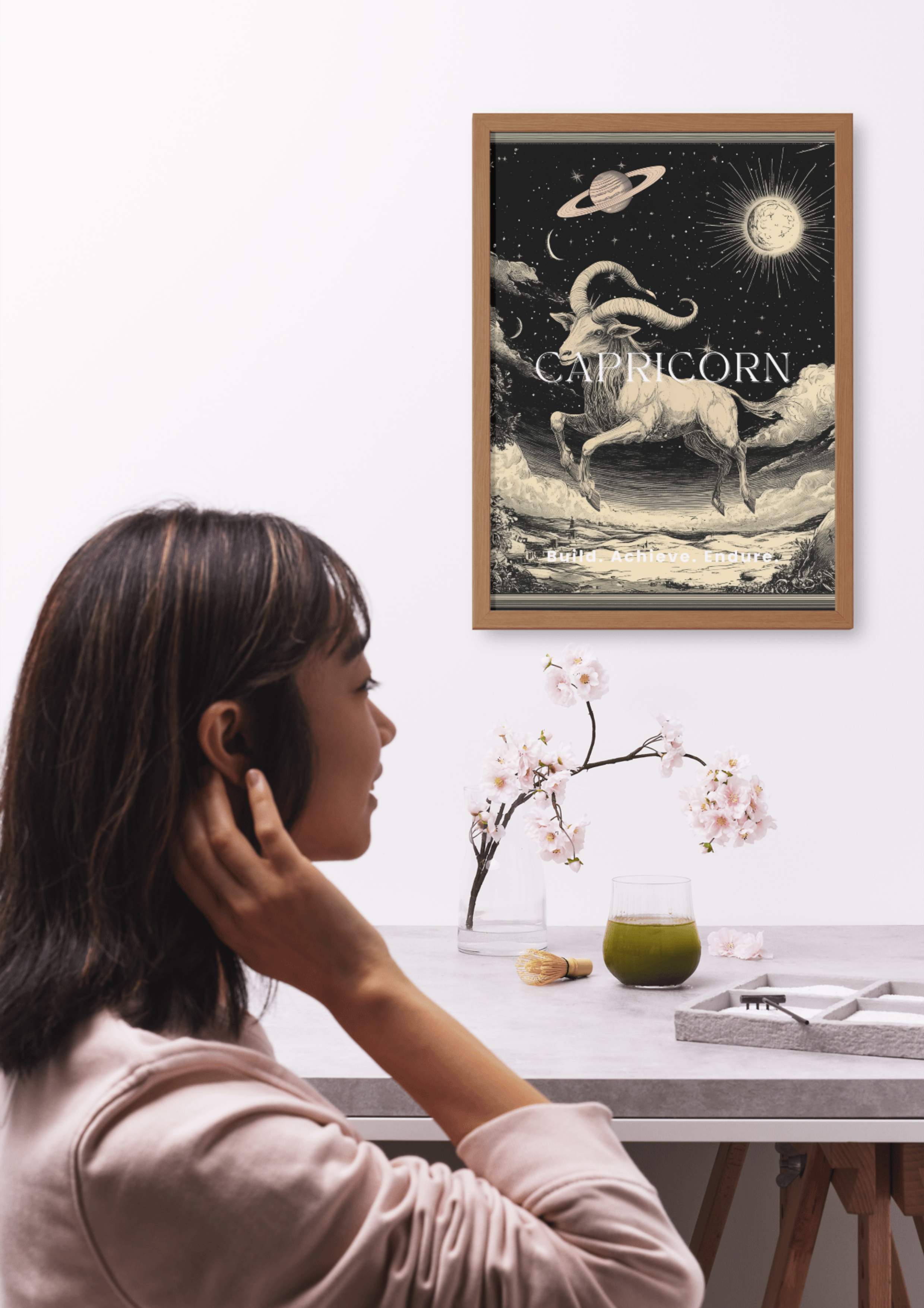 Capricorn Zodiac Fine Art Poster